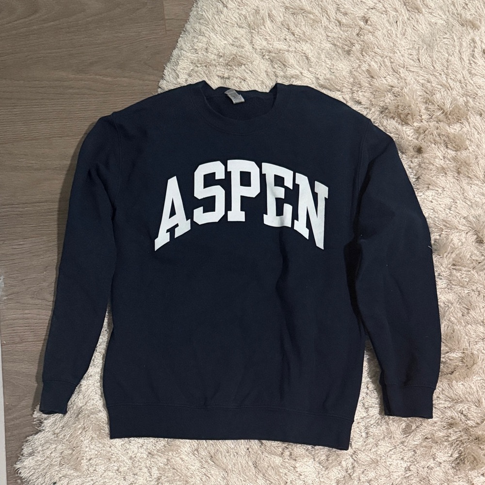 Aspen Navy Crewneck Sweater